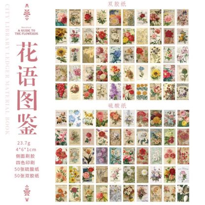 100pcs/lot Memo Pads Material Paper City Library Journal-JournalTale