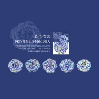 10pcs/lot Scrapbook Stickers blooming Flower-JournalTale