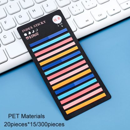 300 Sheets PET Super Fine Index Memo Pad Translucent-JournalTale