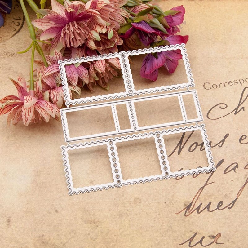 Postage Stamp Frames Metal Cutting Dies Scrapbooking-JournalTale