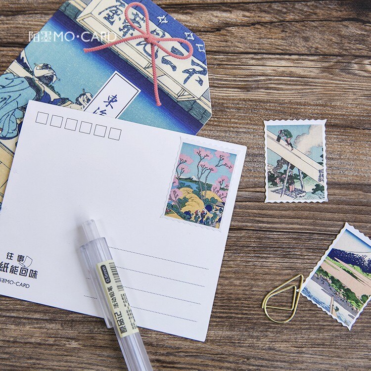 45 Pcs/pack Retro Paper Stickers Set Japanese Style-JournalTale