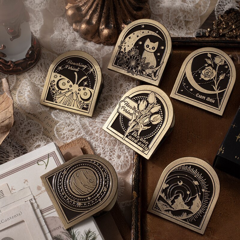 1 Pc Retro Style Metal Clip Star Night DIY Journal-JournalTale