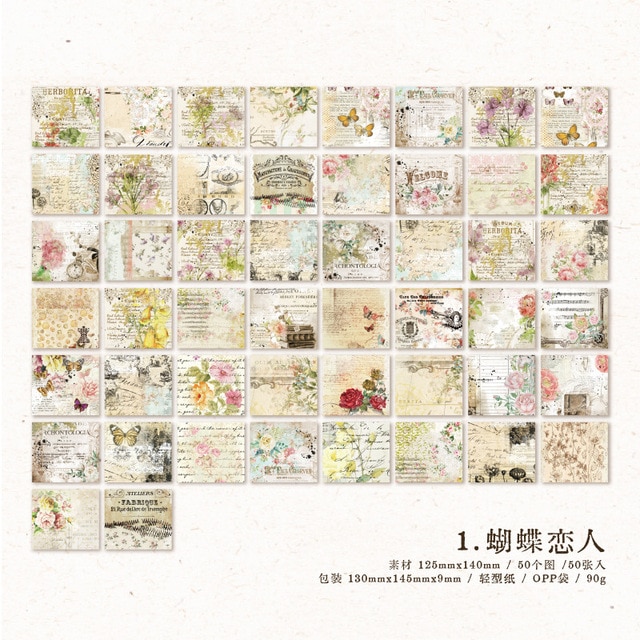 50pcs/lot Memo Pads Material Paper Meet Journal Paper-JournalTale