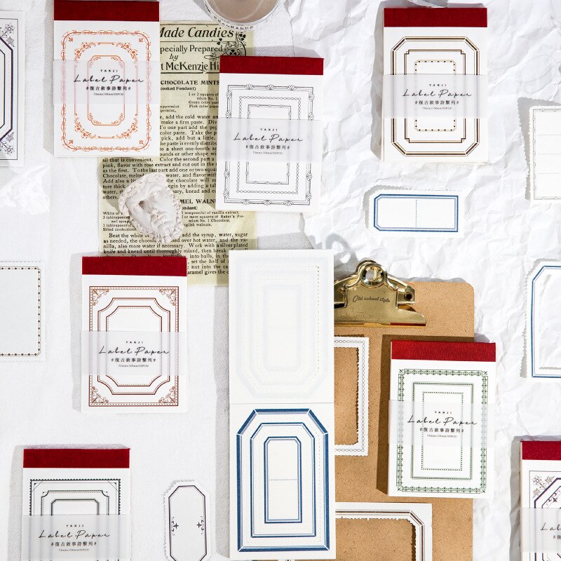 50 Sheets Simple Photo Frame Tearable Memo Pad Literature Art-JournalTale