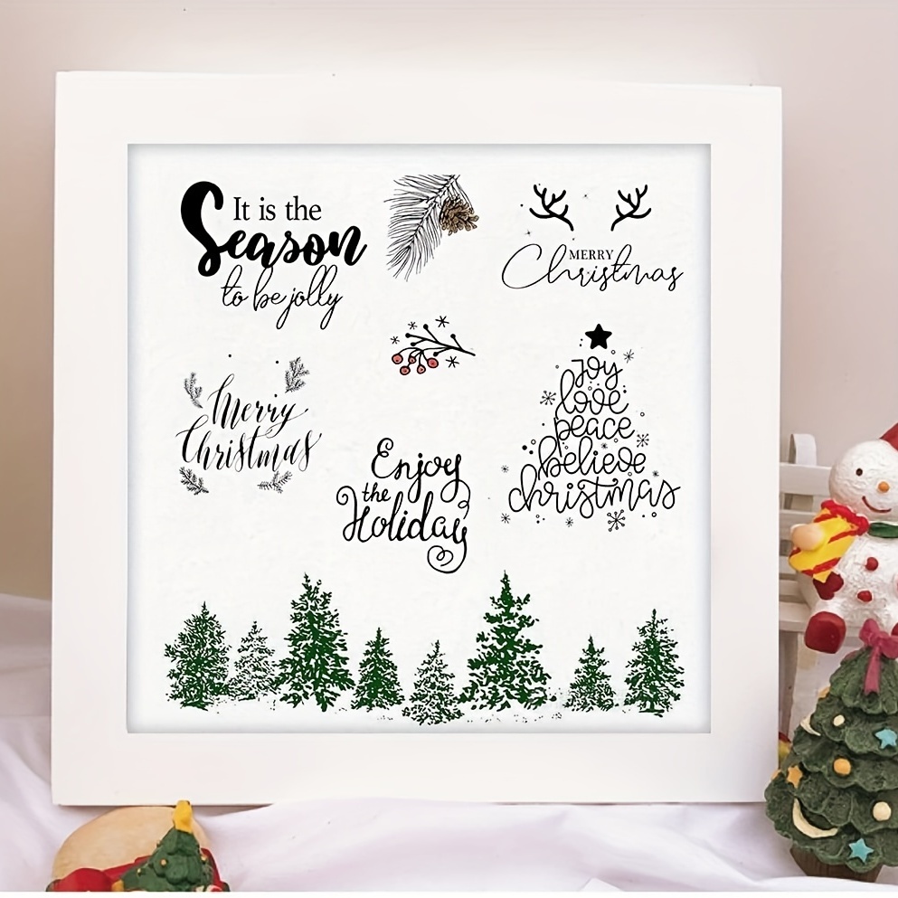 Transparent Silicone Stamp Christmas Card Stamp-JournalTale
