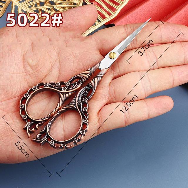 Antique Scissors Retro Cross Stitch Black Vintage Scissor-JournalTale