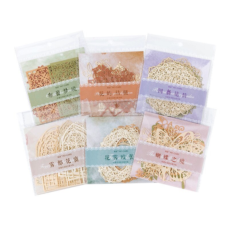 10pcs/lot Memo Pads Material Paper Lace-JournalTale