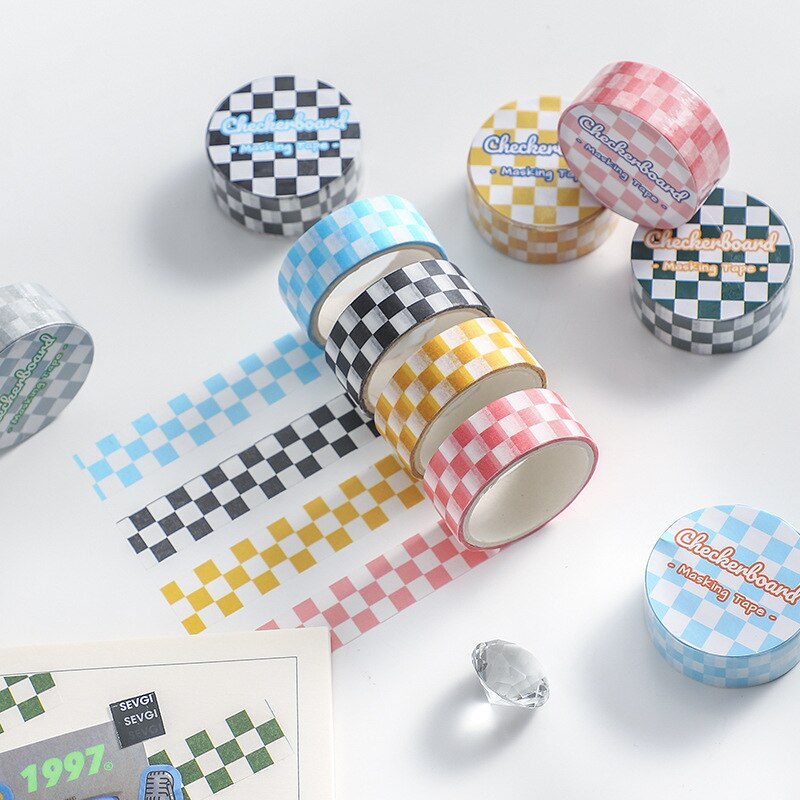 1 Roll Fresh Grid Washi Tape for DIY Journal-JournalTale