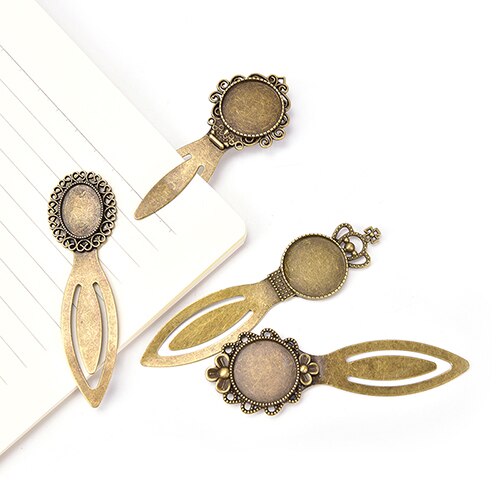 Vintage Bookmark Antique Bronze Paper Clip Handmade DIY Jewelry Accessories-JournalTale
