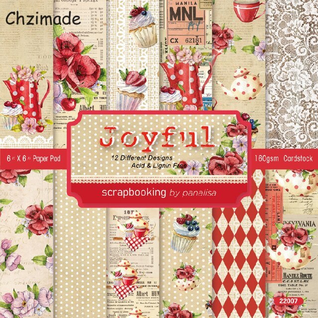 12 Sheets Future Letter Printed Scrapbooking Material Paper-JournalTale