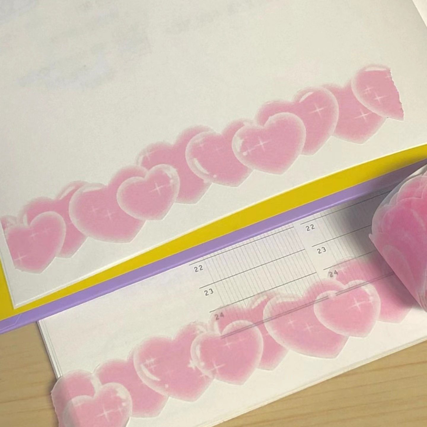 Love Heart Special Landscaping Washi Tape-JournalTale
