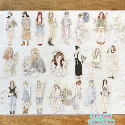 1 Loop Autumn Dreams Girl Washi PET Tape-JournalTale