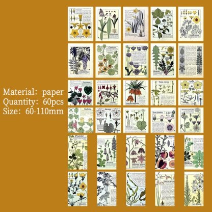 60 pcs/pack Vintage Decor Scrapbooking material paper-JournalTale