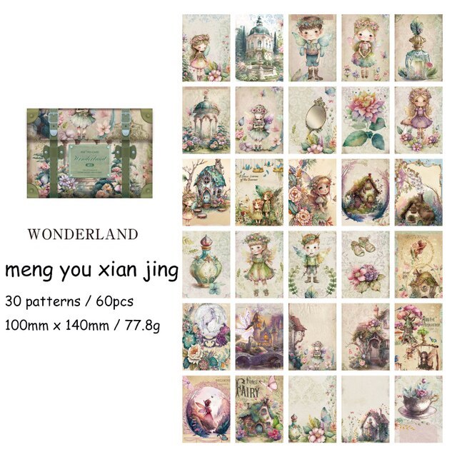 60 Sheets Like A Dream Series Vintage Character Material Paper-JournalTale