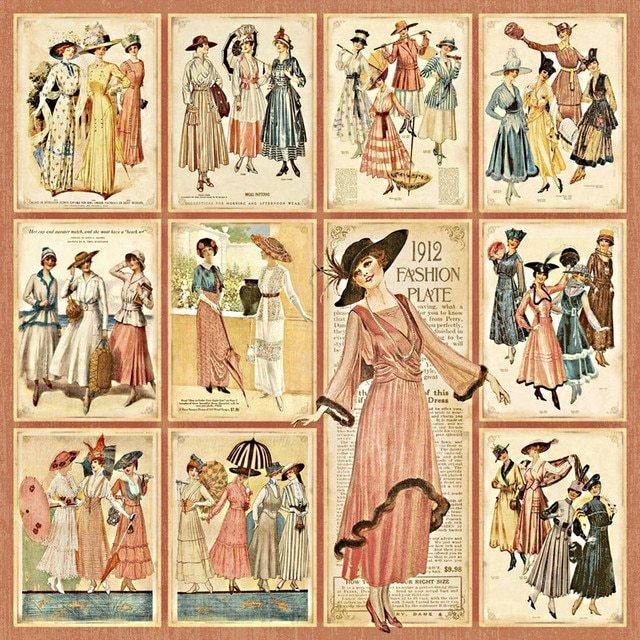 Vintage Ballet Elegance Stickers Crafts And stickers book-JournalTale