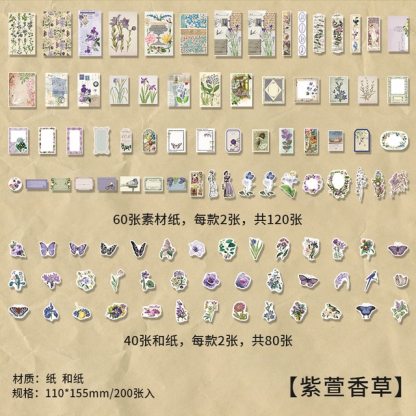 200pcs/lot Memo Pads Material Paper Junk Journal-JournalTale