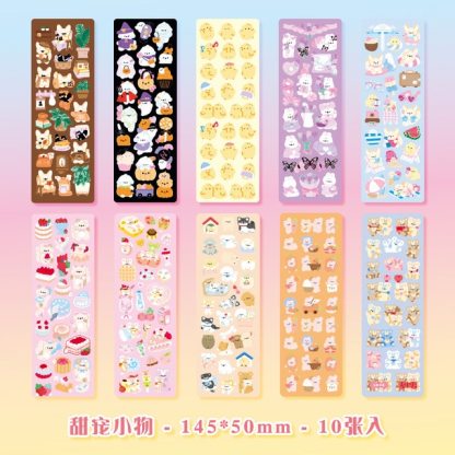 10PCS Cartoon Animals Travel Decorative Stickers Cute-JournalTale