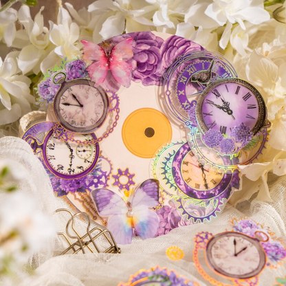 2 Sheets PET Flowers Stickers Decorative Adhesive Sticker-JournalTale