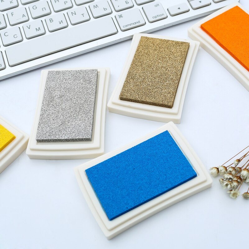 1pc 15 Colors Ink Pad Oil Planner Scrapbooking Silicone Stamp-JournalTale