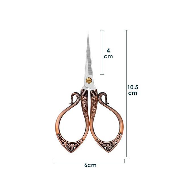 Antique Scissors Retro Cross Stitch Black Vintage Scissor-JournalTale