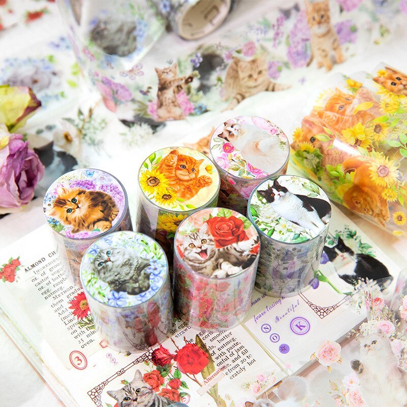 1pcs/1lot Decorative Adhesive Tapes Cat Tape-JournalTale