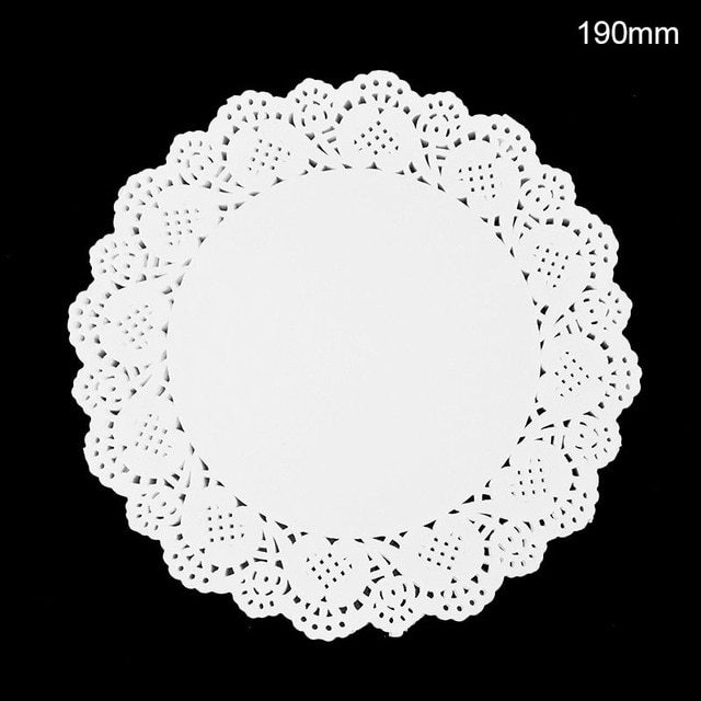 100pcs White Lace Paper DIY Box Packaging-JournalTale