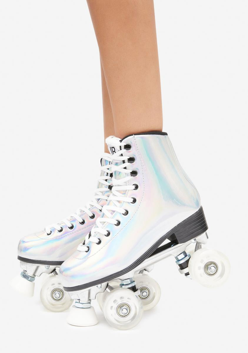 Insane Holographic Roller Skates