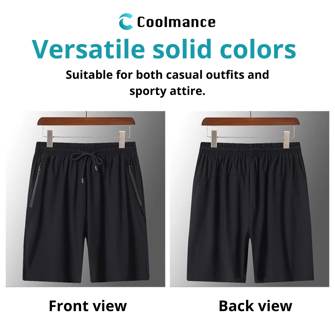 Coolmance - Plus size Ice Silk Super Stretchy Shorts