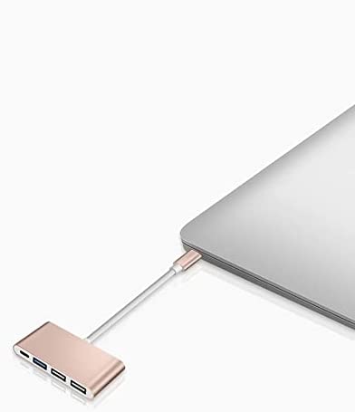 TwiHill Hub USB-C 4 em 1 da com Tipo C, USB 3.0, compatível com USB 2.0, MacBook Pro 2020-2016, MacBook Pro 13/15/16, novo Mac Air/Surface, ChromeBook, mais, adaptador de carregamento e conexão multiportas-Site oficial de vendas da TwiHill