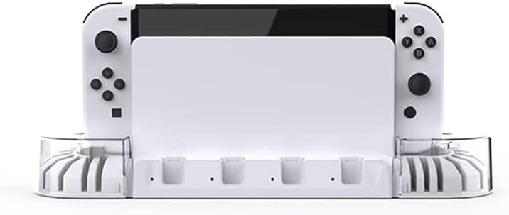 TwiHill O carregador do gamepad é adequado para Switch OLED, NS joycon esquerda e direita, base de carregamento com cartucho de jogo, acessórios Nintendo Switch OLED-Site oficial de vendas da TwiHill