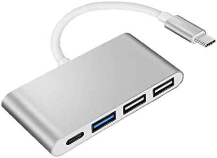 TwiHill Hub USB-C 4 em 1 da com Tipo C, USB 3.0, compatível com USB 2.0, MacBook Pro 2020-2016, MacBook Pro 13/15/16, novo Mac Air/Surface, ChromeBook, mais, adaptador de carregamento e conexão multiportas-para PCSite oficial de vendas da TwiHill