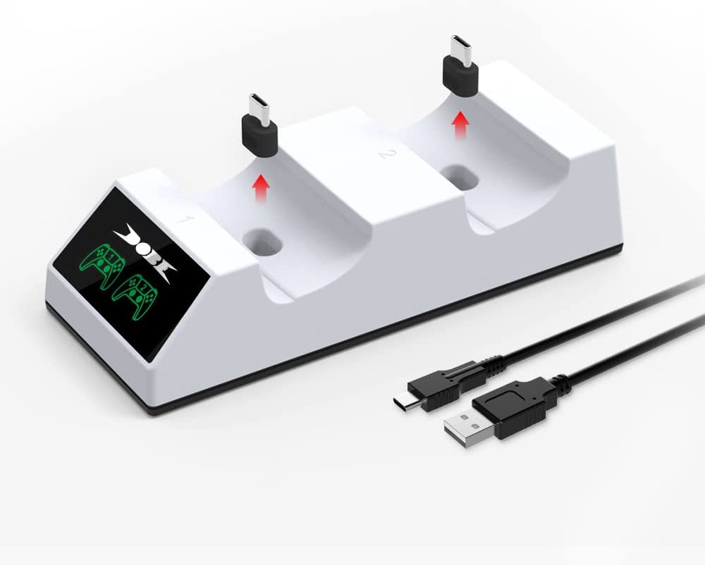 TwiHill A base de carregamento é adequada para PS5, o armazenamento de carregamento de alça de jogo de base de carregamento duplo, a base de carregamento dupla de interface TYPE-C-Site oficial de vendas da TwiHill