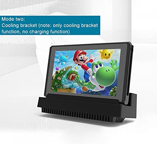 TwiHill Dock Cooler, Suporte de Dissipação de Calor USB Externo com 2 Ventiladores de Resfriamento, Super Turbo Temperature Cooler Suporte de Ventilador para Nintendo Switch Dock Original-Site oficial de vendas da TwiHill