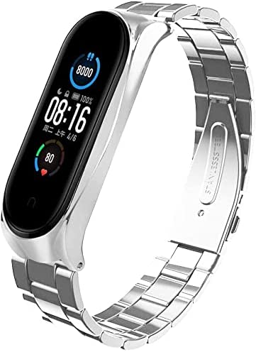 TwiHill bracelete de aço inoxidável para Xiaomi Mi banda 6, pulseira mi band 6, Agradável e confortável, pulseira de tipo comercial-Site oficial de vendas da TwiHill