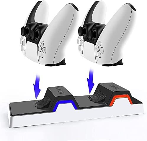 Acessórios PS5, carregador de base de gamepad para PS5, TwiHill, Preto-TwiHill