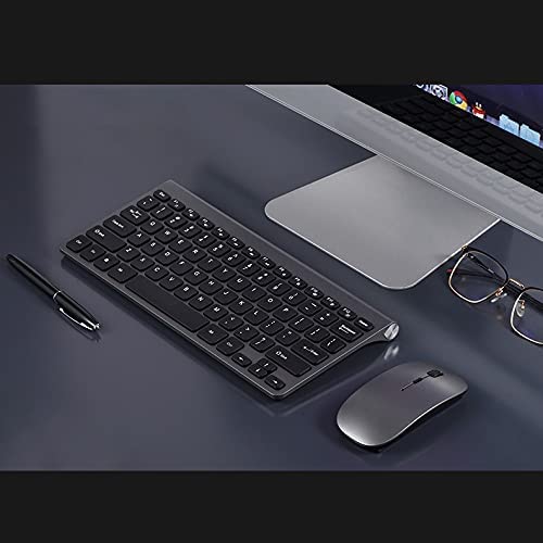 TwiHill Conjunto leve de teclado e mouse sem fio, teclado sem fio 2.4g, teclado e mouse sem fio, conjunto de teclado silencioso e silencioso, acessórios de computador, acessórios MAC-Site oficial de vendas da TwiHill