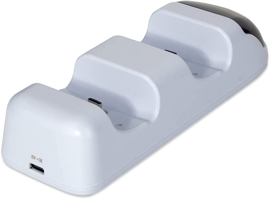 TwiHill Carregador de gamepad sem fio para PS5, carregador de gamepad PS5, carregador de controlador PS5 com adaptador, acessórios PS5-Site oficial de vendas da TwiHill