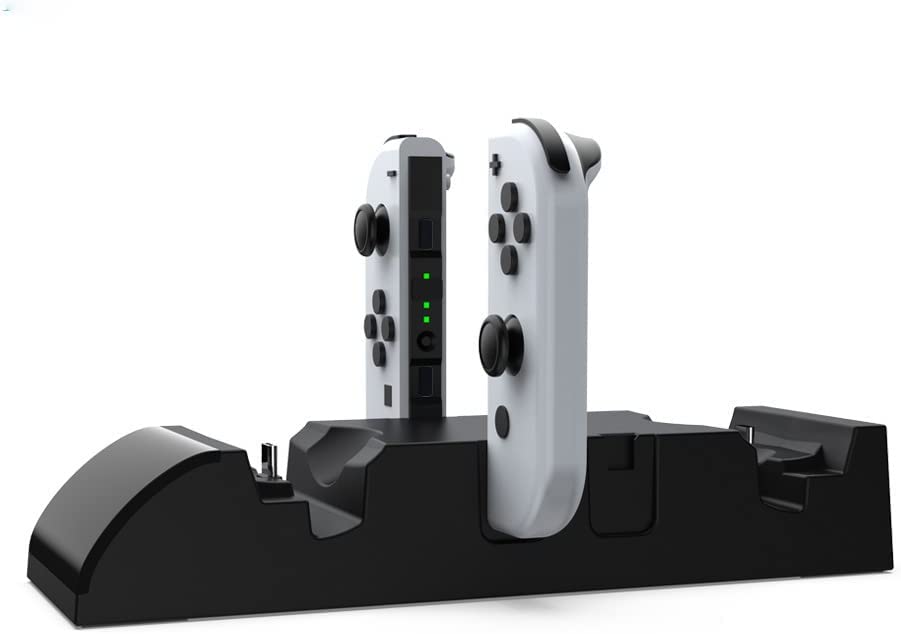 TwiHill A base de carregamento multifuncional é adequada para Nintendo Switch OLED, dock de carregamento joy-con esquerda e direita, acessórios Paradise Switch OLED-TwiHill