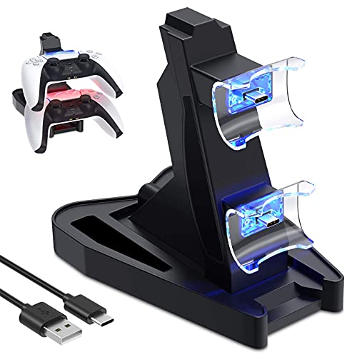 Carregador TwiHill para Sony Playstation 5 Dualsense, com indicador LED-Site oficial de vendas da TwiHill