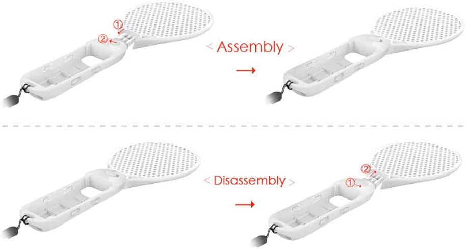 TwiHill Adequado para raquete de tênis com alça esquerda e direita Nintendo Switch OLED, aderência de raquete de tênis esportiva joycon, acessórios Nintendo-Site oficial de vendas da TwiHill