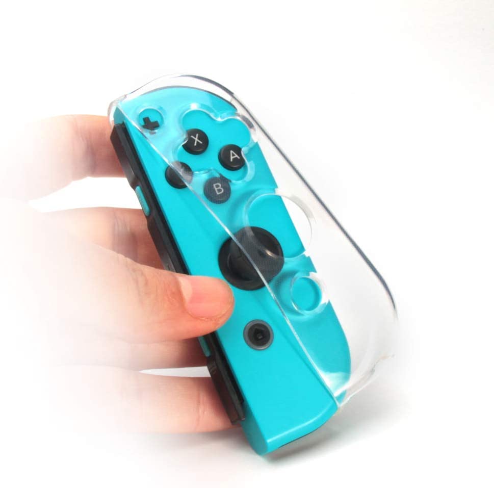 A proteção de silicone TwiHill TPU é adequada para Nintendo Switch N-Switch joy-con TPU capa de proteção de silicone, N-Switch joy-con punho pega transparente capa macia-TwiHill