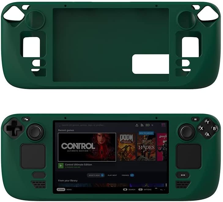 Estojo de silicone para host Steam Deck, estojo protetor de silicone com tudo incluído para console de jogos Steam Deck-Site oficial de vendas da TwiHill