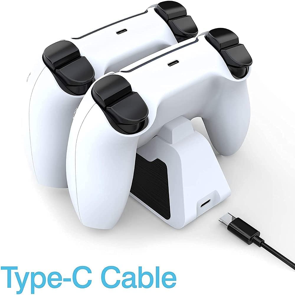 TwiHill Carregador para PS5, estação de carregamento USB de base dupla PS5 com indicador LED-Site oficial de vendas da TwiHill