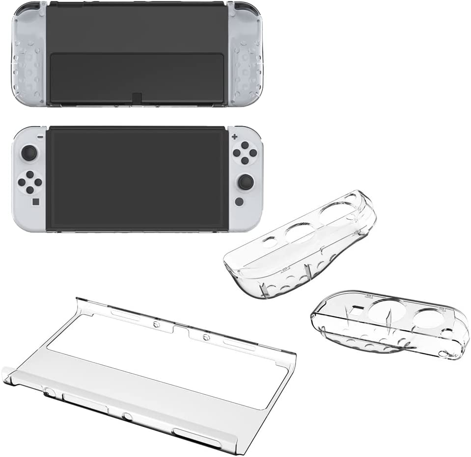 TwiHill A capa rígida de proteção para PC é adequada para Nintendo Switch OLED, capa de cristal resistente a quedas de bolsa de tambor joy-con, acessórios Nintendo Switch OLED-TwiHill