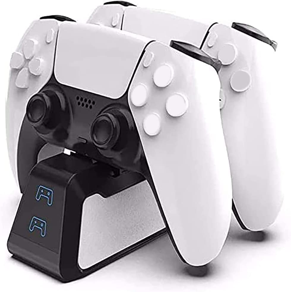 TwiHill Carregador para PS5, estação de carregamento USB de base dupla PS5 com indicador LED-Site oficial de vendas da TwiHill