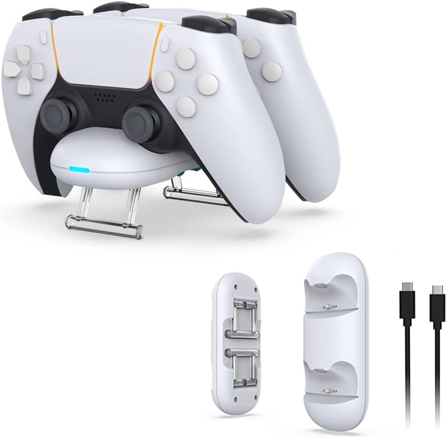TwiHill Acessórios de jogo, PS5 Base de carga, tecnologia de carga de contato de pins-Site oficial de vendas da TwiHill