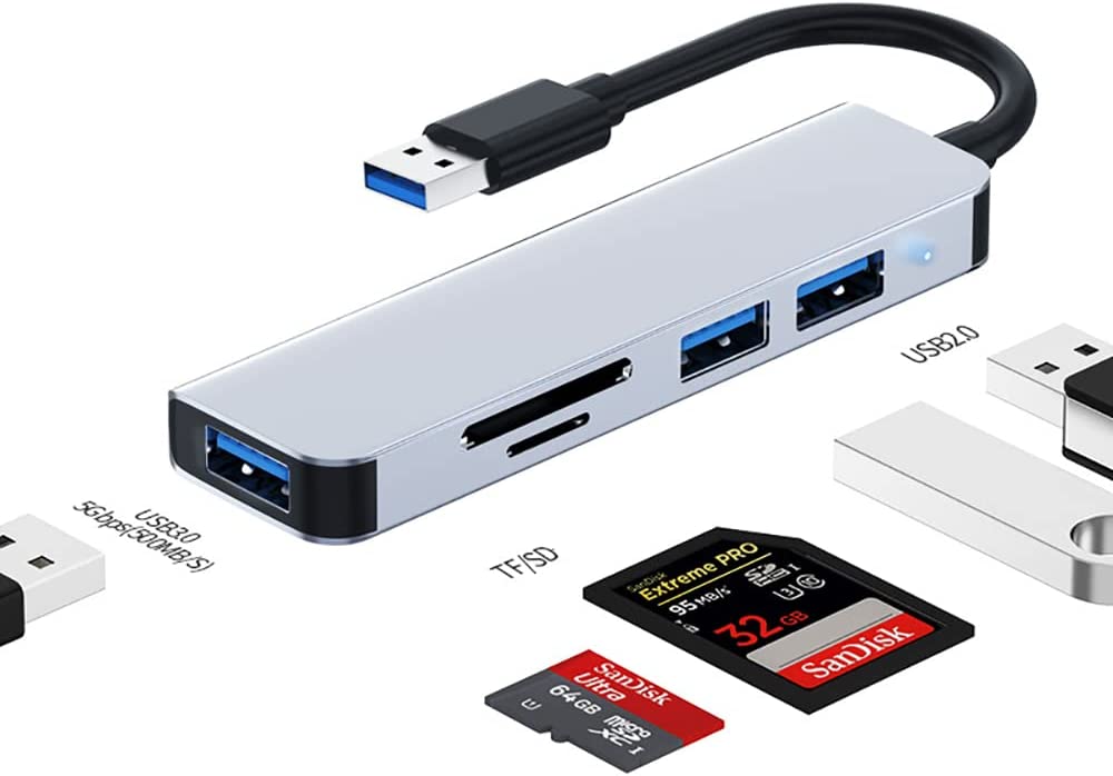 TwiHill Adequado para docking station para laptop, hub USB 3.0 cinco em um, docking station multi-interface para computador-Site oficial de vendas da TwiHill