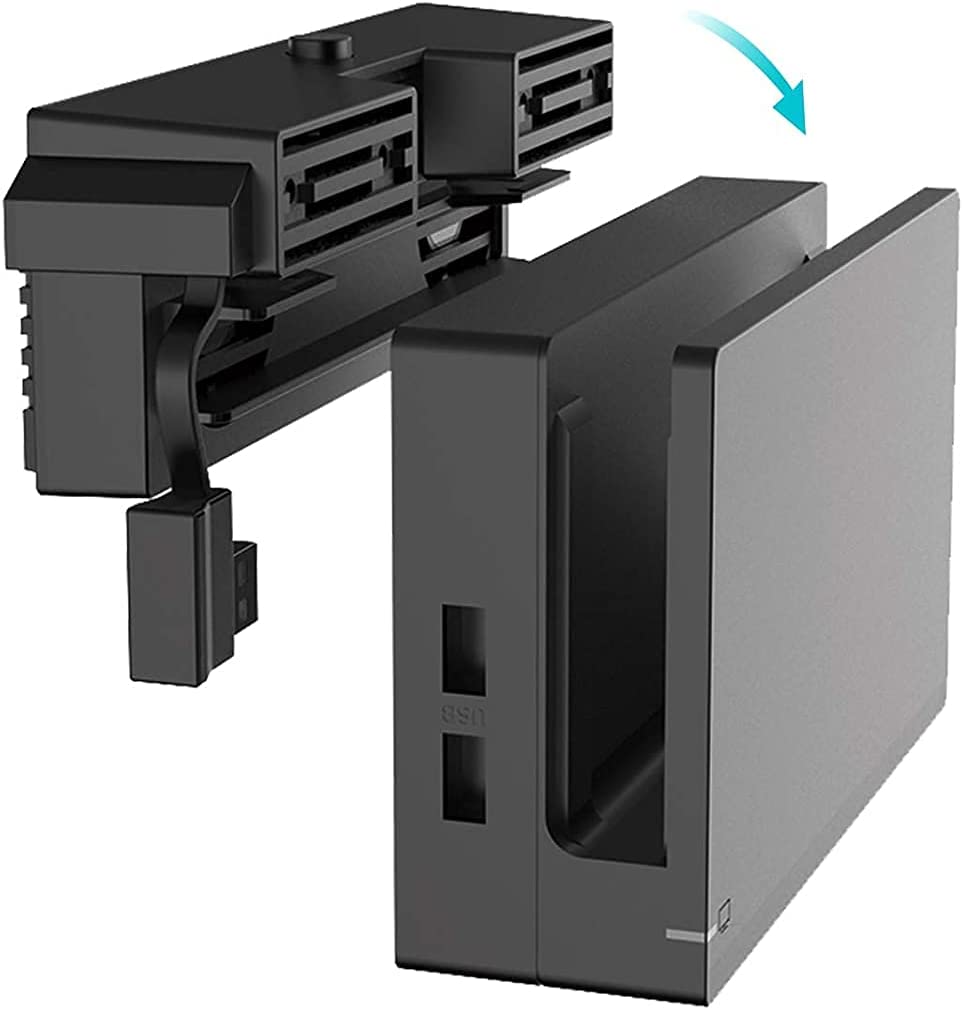 TwiHill Dock Cooler, Suporte de Dissipação de Calor USB Externo com 2 Ventiladores de Resfriamento, Super Turbo Temperature Cooler Suporte de Ventilador para Nintendo Switch Dock Original-Site oficial de vendas da TwiHill