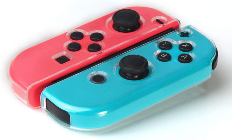 A proteção de silicone TwiHill TPU é adequada para Nintendo Switch N-Switch joy-con TPU capa de proteção de silicone, N-Switch joy-con punho pega transparente capa macia-TwiHill