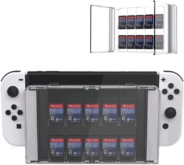TwiHill Caixa de armazenamento de cartão de jogo para Nintendo Switch OLED, 10 em 1 protetora caixa de armazenamento de cartão de jogo-para NintendoSite oficial de vendas da TwiHill
